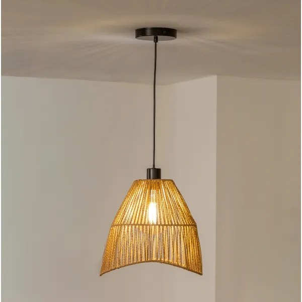 Brilagi - Lampadario LED a cavo CERIA BOHO 1xE27/40W/230V Ø 30 cm marrone