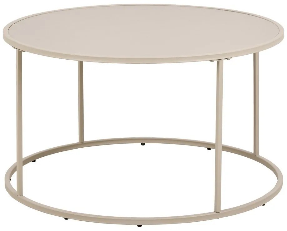 Tavolino da salotto rotondo grigio in acciaio ø 80 cm Seaford – Actona