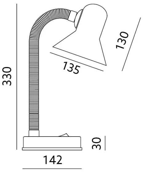 Lampada da tavolo SMIESZEK 1xE27/40W/230V verde