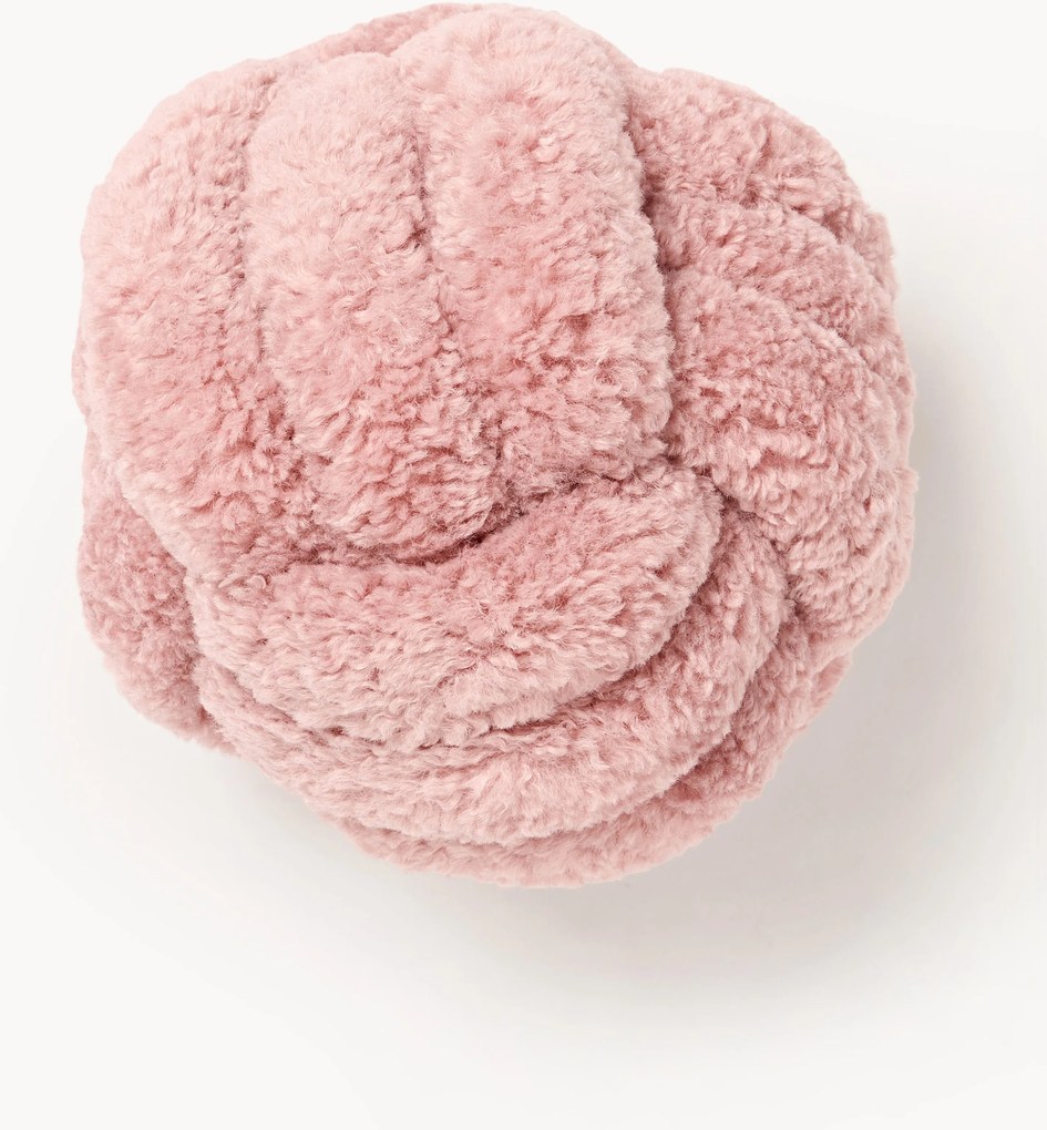 Cuscino annodato in teddy Dotty