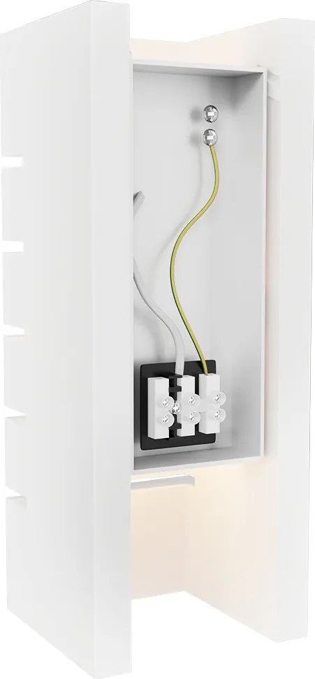 Applique da Parete E14 RIFT Rettangolare in Gesso Pitturabile