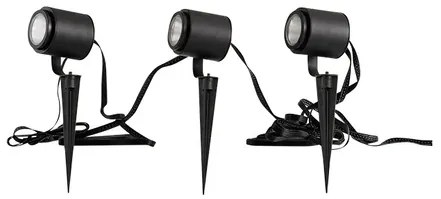 Nymo Smart LED da Esterno Spot w/Spike 3 pcs. Nero - Lindby