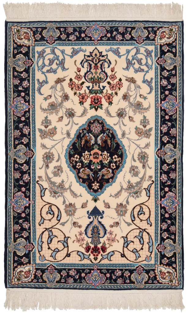 Isfahan Tappeto 110x70 (Iran) Annodato A Mano