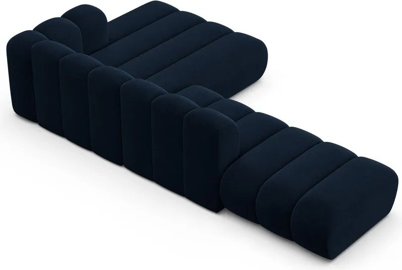 Divano angolare blu scuro ad angolo destro Lupine - Micadoni Home