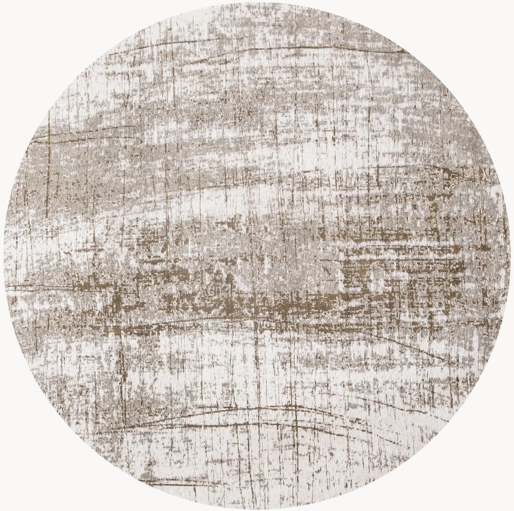 Tappeto rotondo jacquard lavabile da interno-esterno Griff