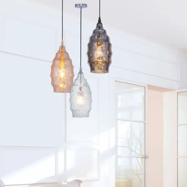 Paul Neuhaus 8267-00 - Lampadario a sospensione con filo SCARLETT 1xE27/60W/230V diametro 19 cm limpido