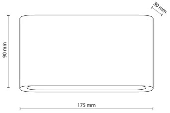 Applique a LED da esterno ARWENA 2xLED/6W/230V IP54 nero