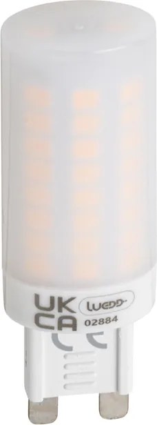 Set di 2 Lampadine LED dimmerabili a 3 livelli G9 opale 4,5W 500lm 2700K