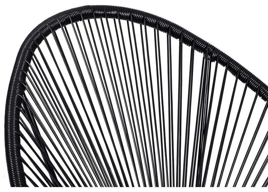 Poltrona da esterno nera in metallo e plastica Avocado Comfort – Bonami Selection