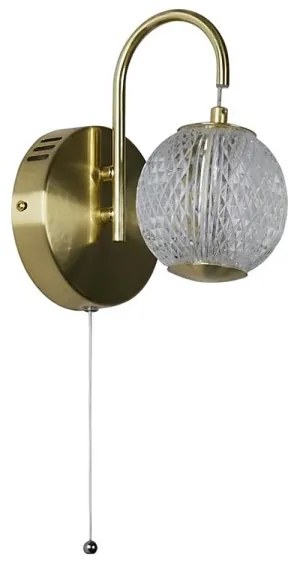 Searchlight 51481SB - ALLURE Lampada da parete a LED LED/5W/230V