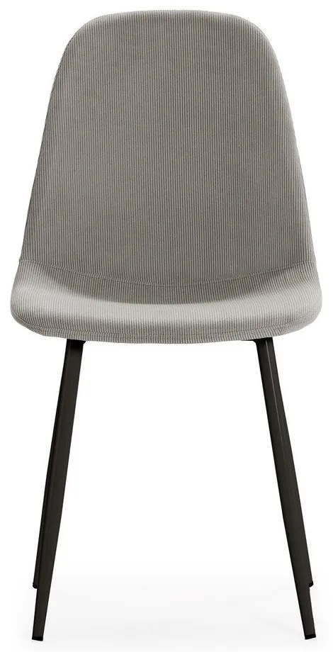 Sedie da pranzo in set grigio chiaro in imbottito 4 pz Minka – Marckeric