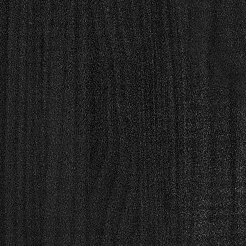 Fioriere da Giardino 2 pz Nere 70x31x70 cm in Legno di Pino