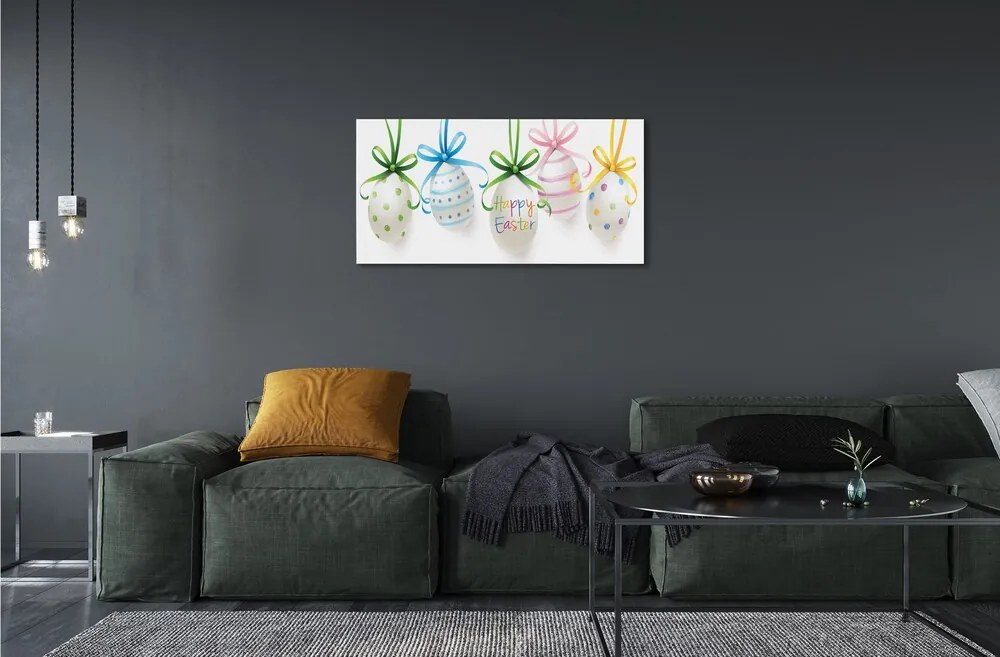 Quadro vetro Uova 120x60 cm