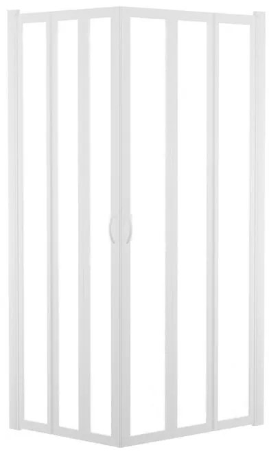 Box doccia angolare con porta pieghevole, acrilico serigrafato 2 mm, L 88-92 cm x L 72 cm, H 185 cm, bianco Los