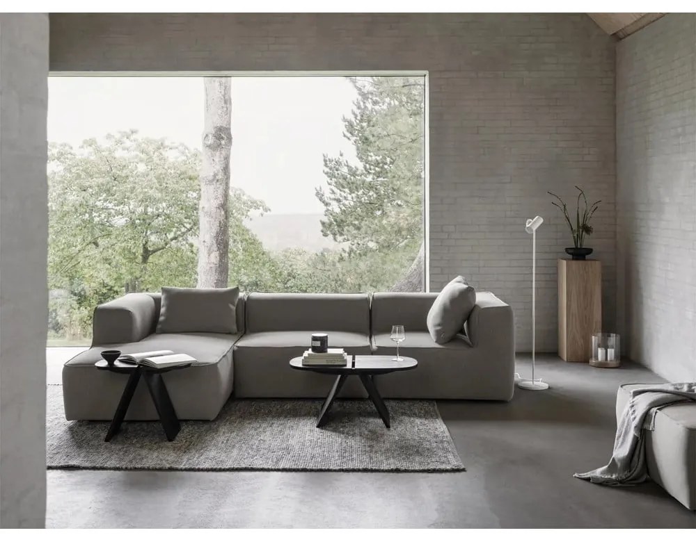 Tavolino in rovere nero 43x80 cm Avio - Blomus