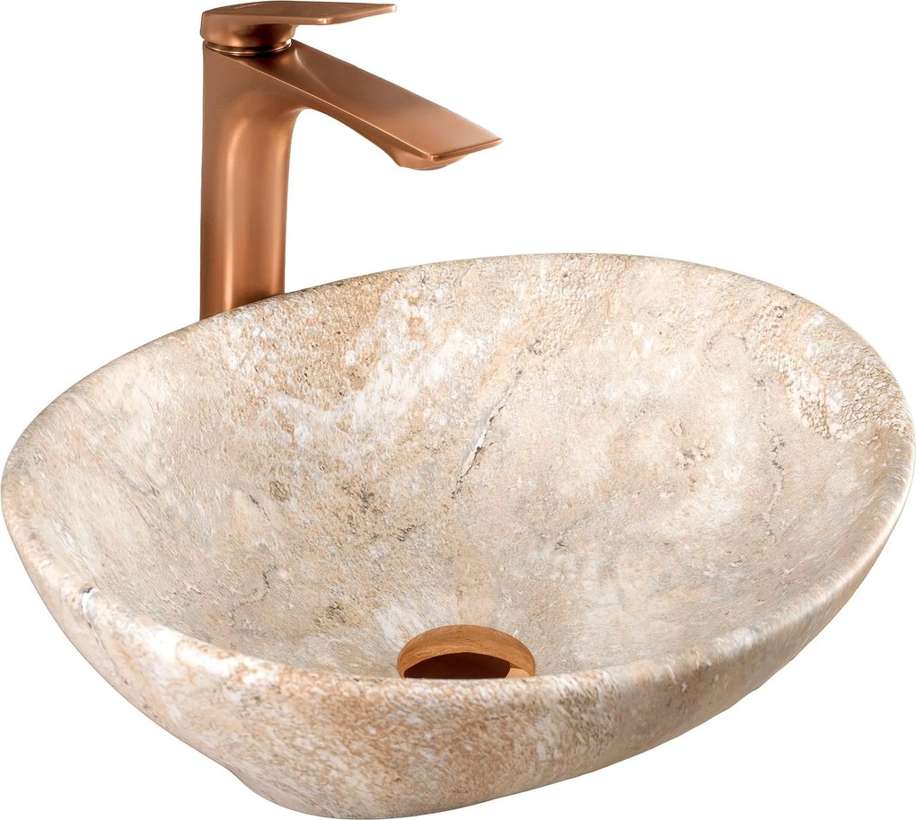 Lavabo da appoggio Rea Sofia Savana Matt