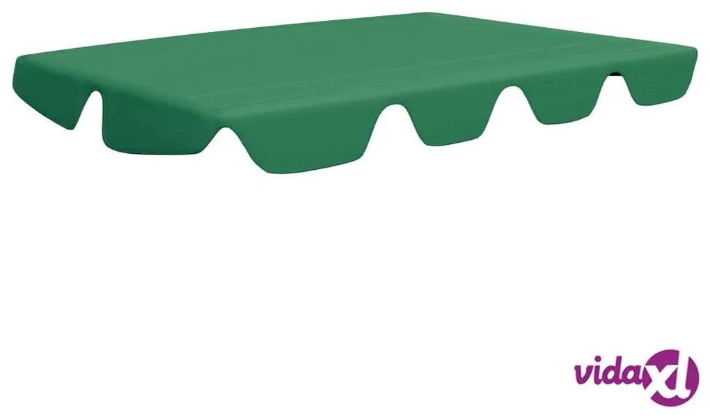 vidaXL Baldacchino per Dondolo Giardino Verde 150/130x70/105 cm