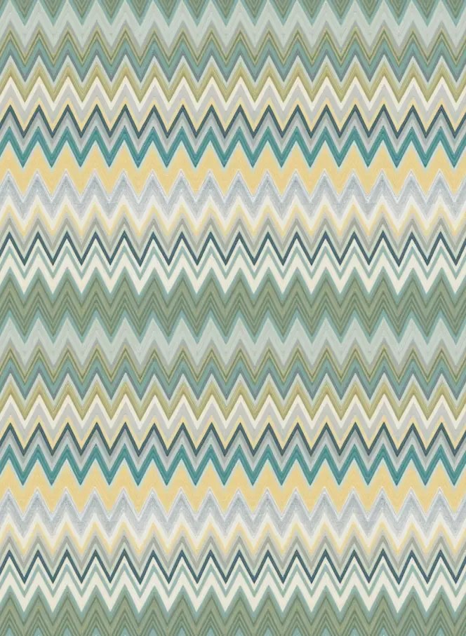 Missoni Home Carta da parati Zig Zag Multicolore Metallic - 20064