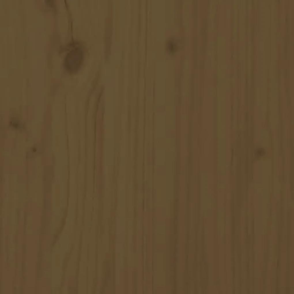 Testiera per letto miele 146x4x100 cm in legno massello di pino