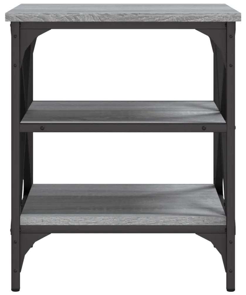 Tavolino grigio sonoma 40x42x50 cm in legno multistrato