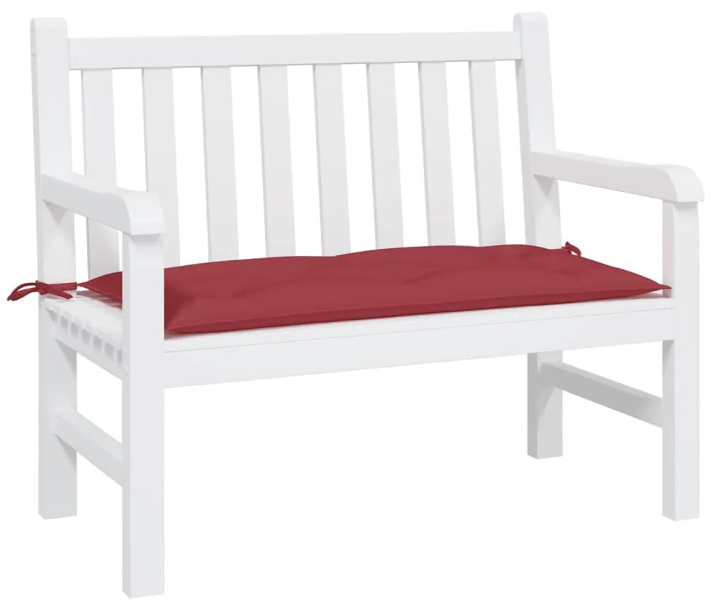 Cuscino Per Panca Rosso Vino 100x50x7 Cm İn Tessuto Oxford /