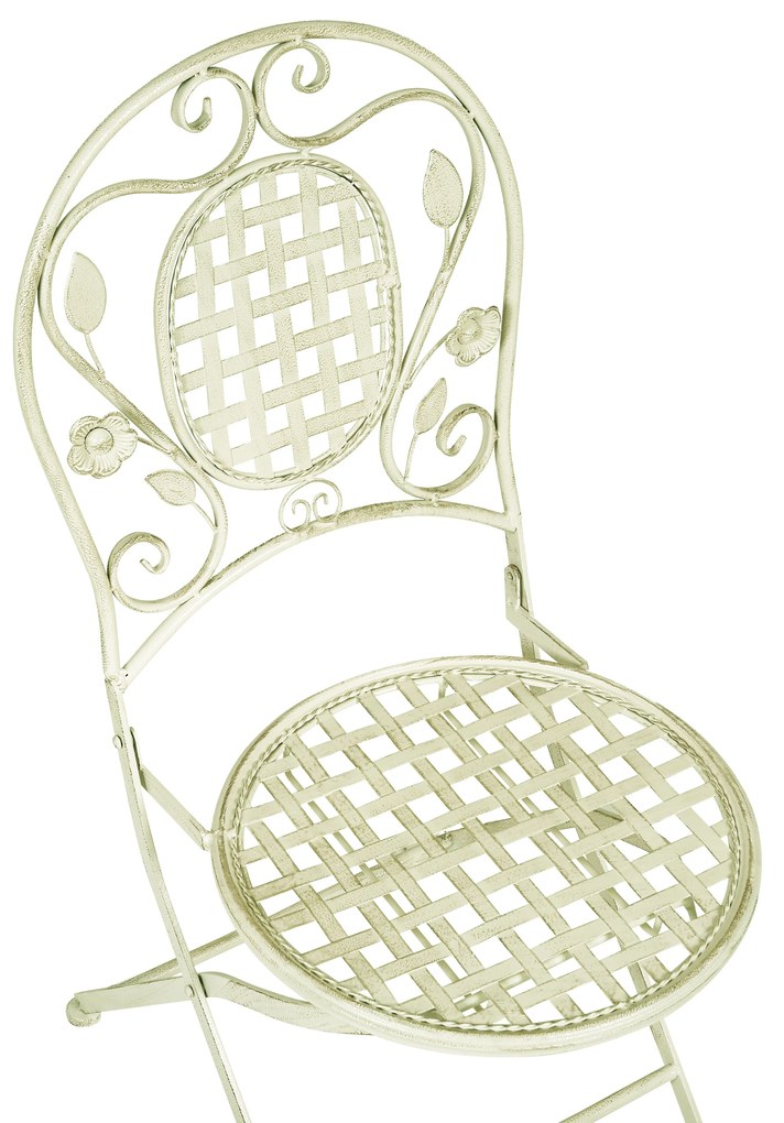 Set da balcone bistro in metallo verde chiaro BIVIO Beliani