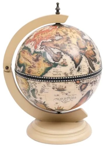 Minibar da Tavola a Globo Supporto per Vini in Eucalipto Bianco