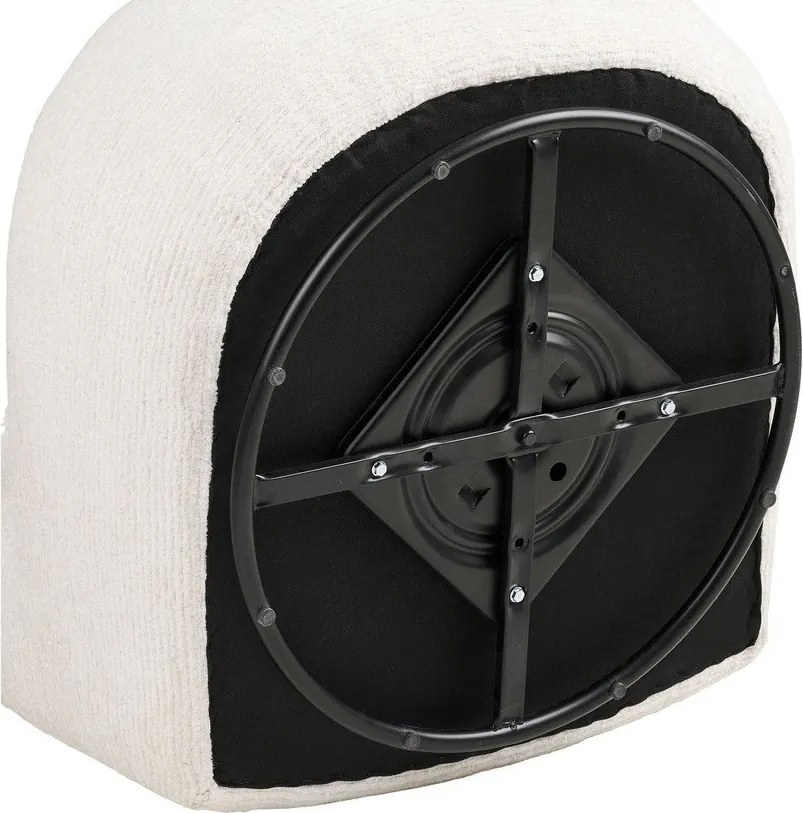 Poltrona color crema girevole Milo – House Nordic