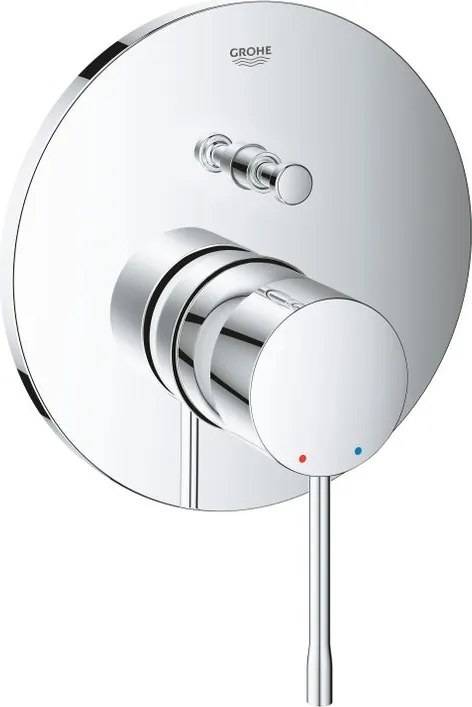 Rubinetto per incasso doccia getto laminare cristallino monocomando Essence cromo lucido GROHE con deviatore