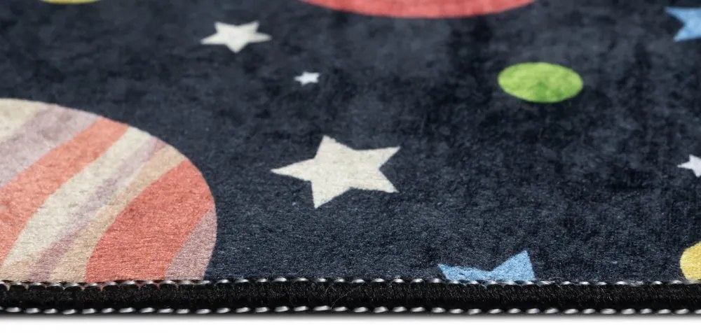 Tappeto per bambini con il motivo dei pianeti e delle stelle Larghezza: 80 cm | Lunghezza: 150 cm