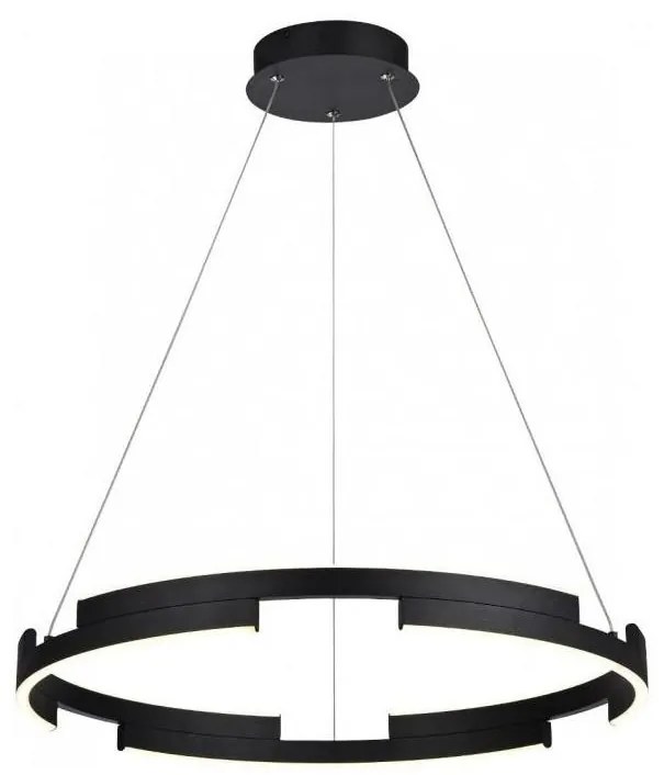 Redo 01-3173 - Lampadario a sospensione con filo LED dimmerabile CASTLE LED/36W/230V nero