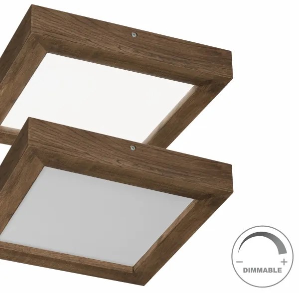 Brilagi-LED Lampada dimmerabile WOODY FRAME LED/24W/230V quercia 30x30 cm IP44 +