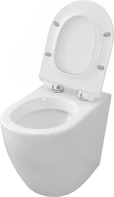 Wc per anziani filomuro H 50 cm con scarico traslato serie Comoda
