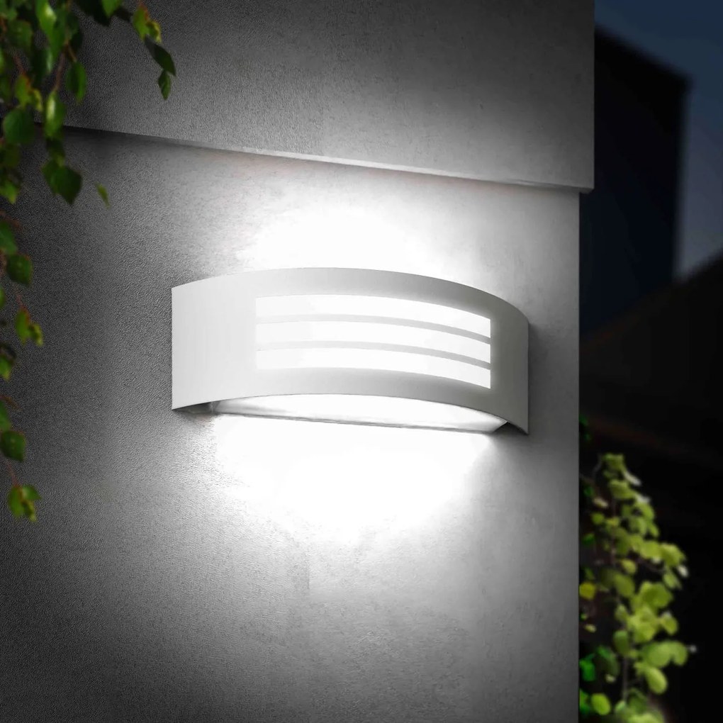 Applique Bianca E27 IP54 da Esterno Antiabbagliamento - Serie SHELL