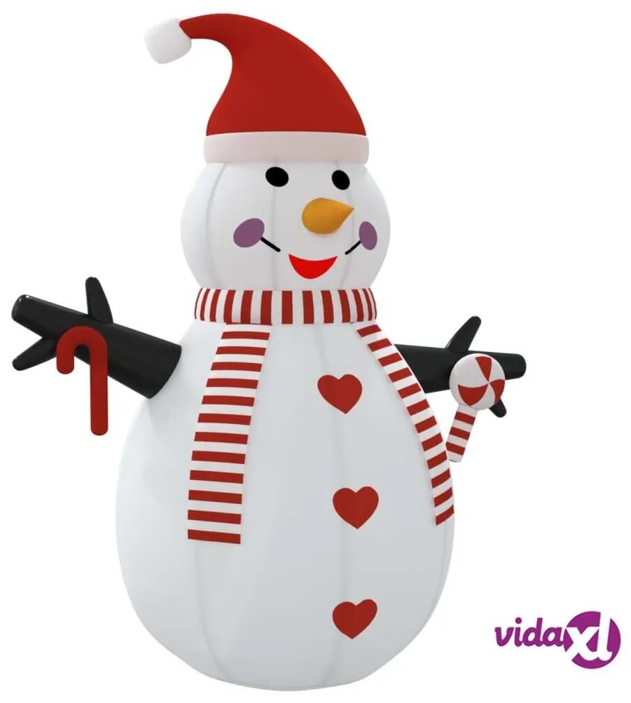 vidaXL Pupazzo di Neve Gonfiabile con LED 360 cm