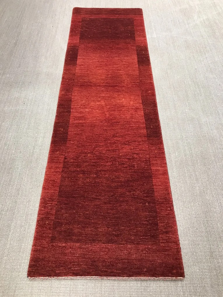 Loribaft Tappeto 80x300 Rosso (Iran) Annodato A Mano