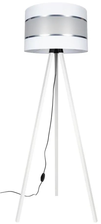 Lampada con piedistallo CORAL 1xE27/60W/230V bianco/cromo