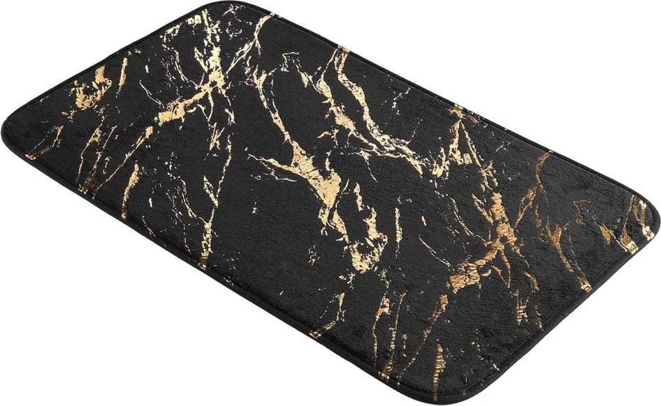 Tappetino per il bagno nero/dorato 45x75 cm Aquamarbre – douceur d'intérieur