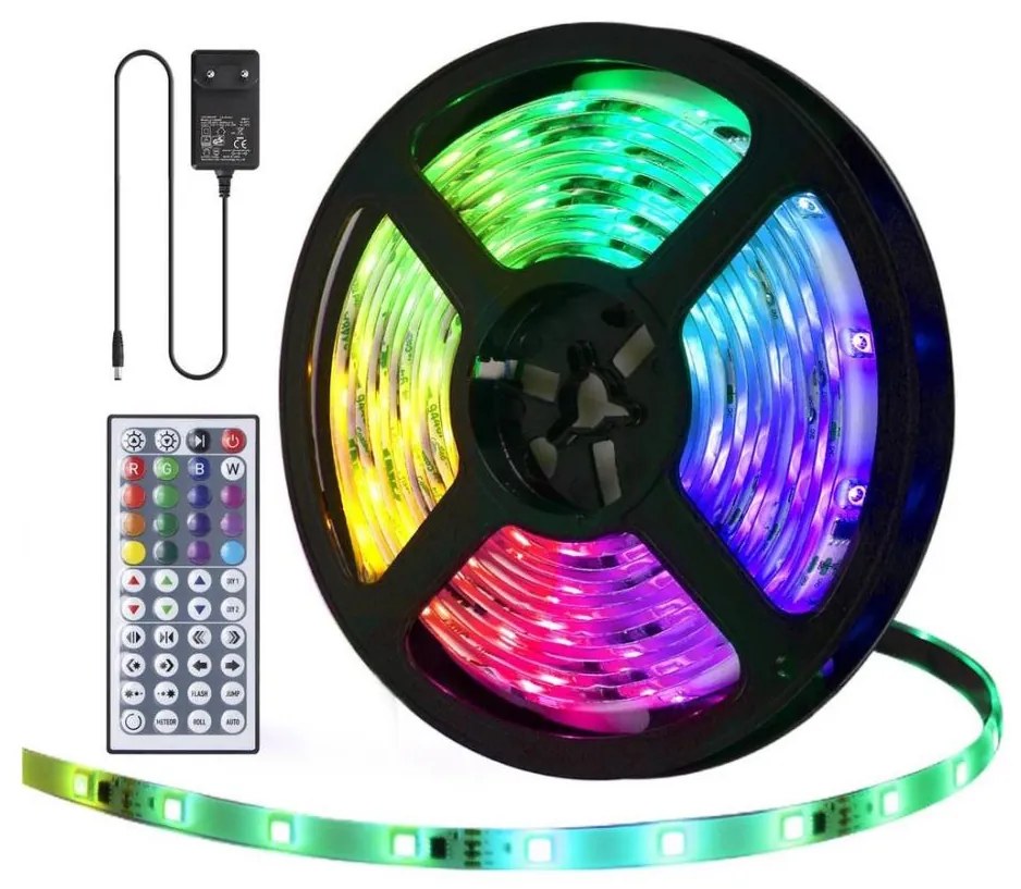 Aigostar - Striscia LED RGB Dimmerabile da esterno 5m LED/24W/12/230V IP65