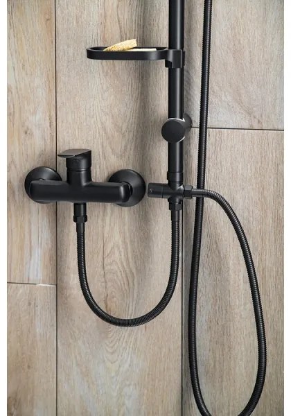 Aqualine - Set da doccia KERA opaco nero