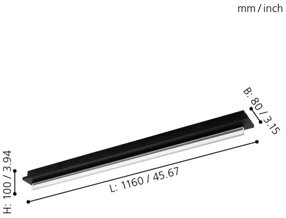 Eglo 98494 - Plafoniera a LED SPADAFORA LED/25W/230V