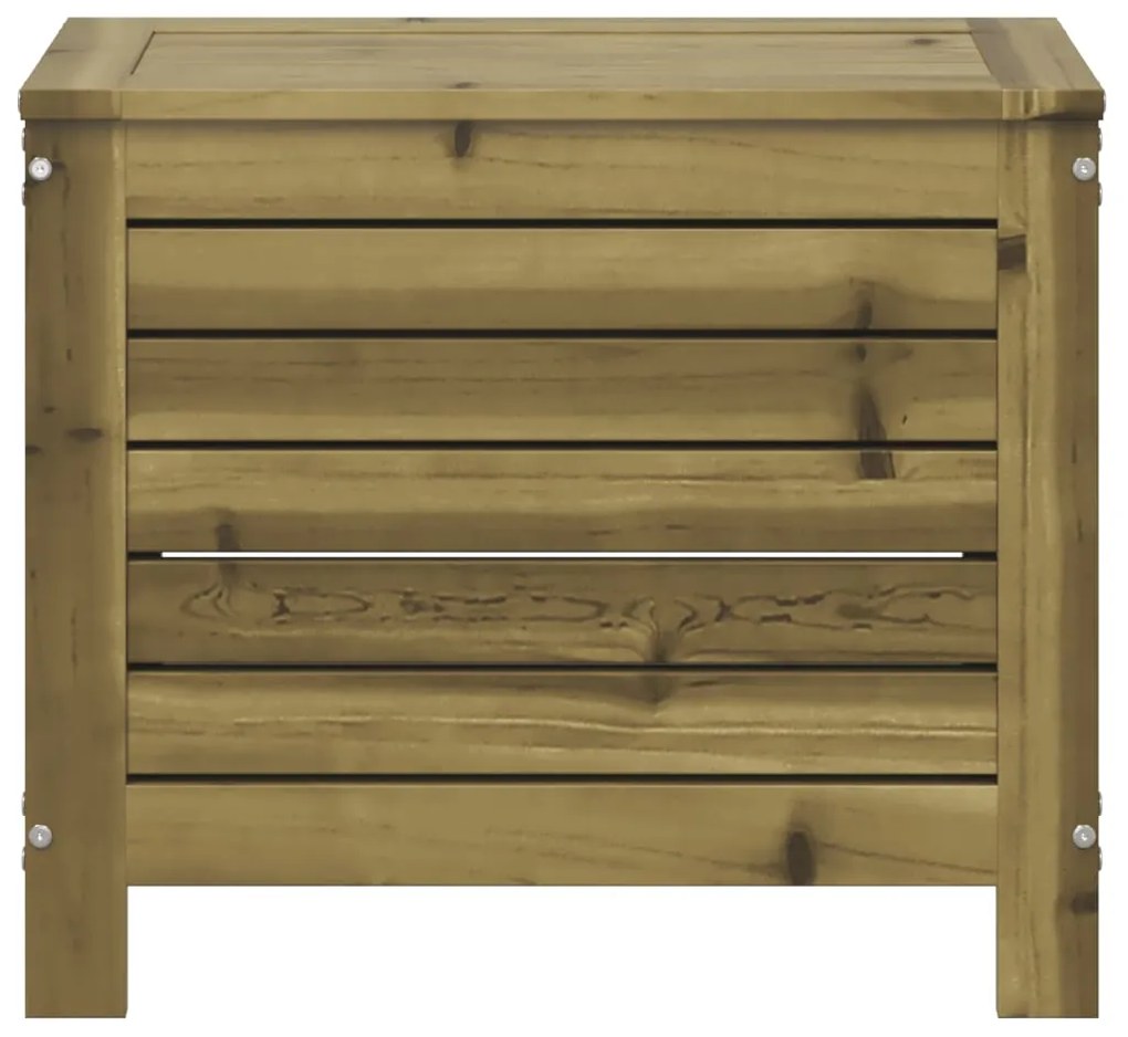 Poggiapiedi da giardino 62x31,5x52 cm legno impregnato di pino