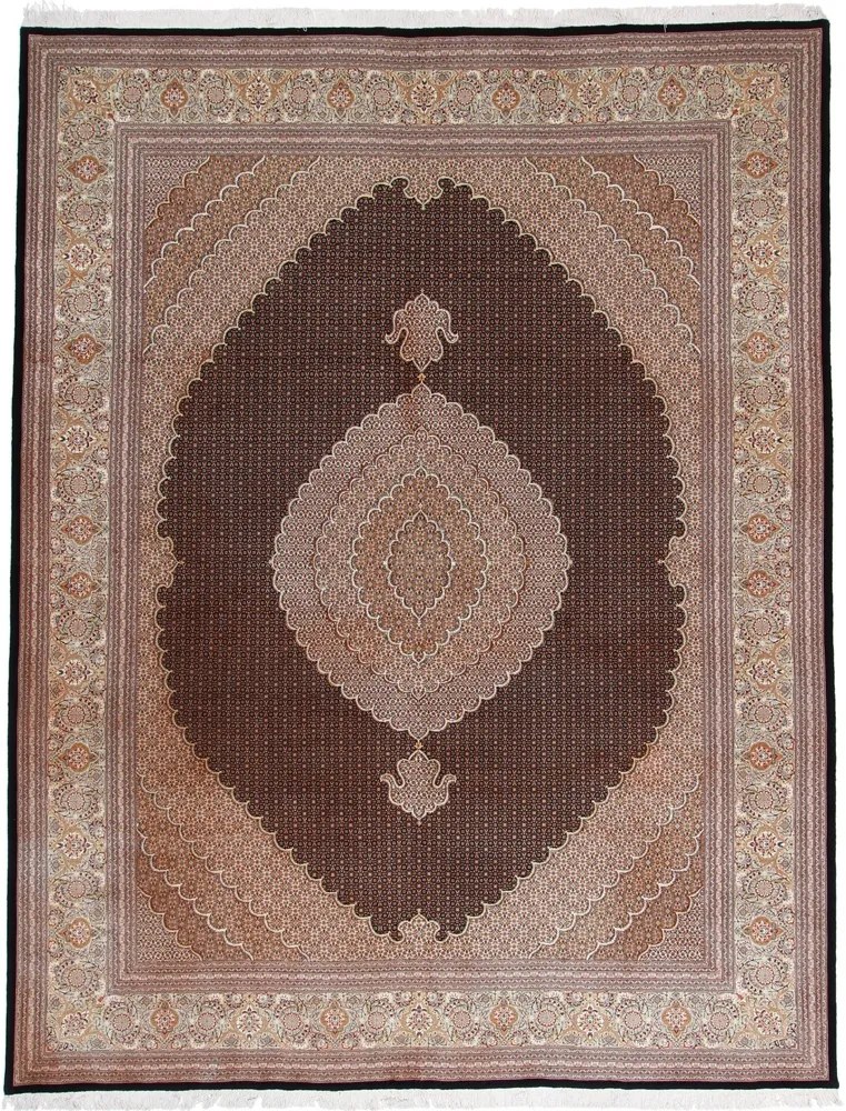Tabriz Tappeto 300 x 390 Rosa (Iran) Annodato A Mano