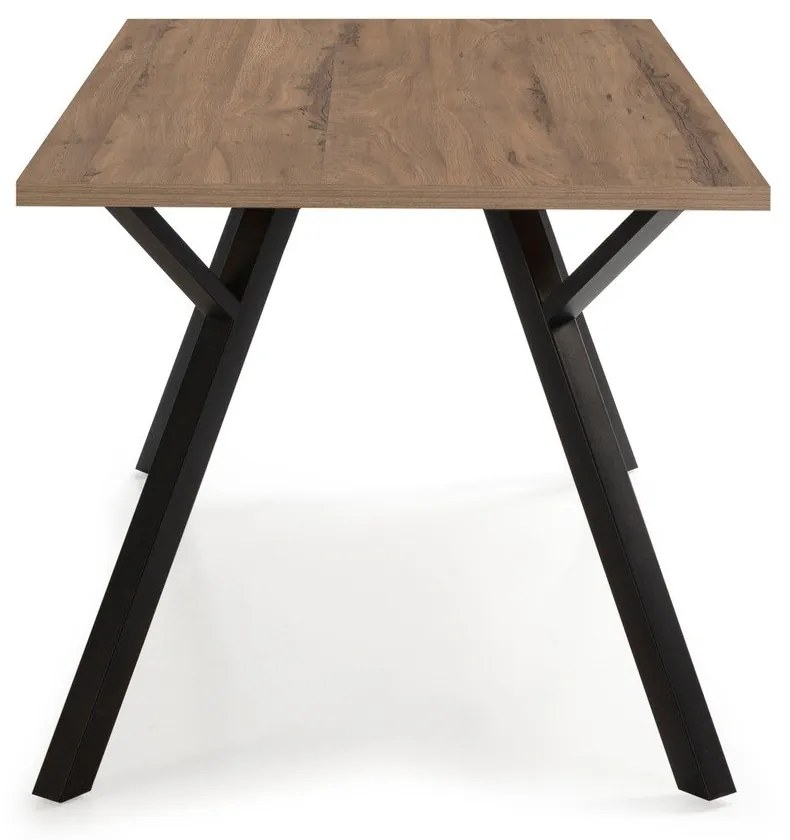 Tavolo da pranzo con piano in legno di noce 90x160 cm Paola - Marckeric