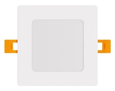 Pannello LED Quadrato 8W, 800lm, no Flickering, Foro 110x110mm Colore Bianco Caldo 3.000K