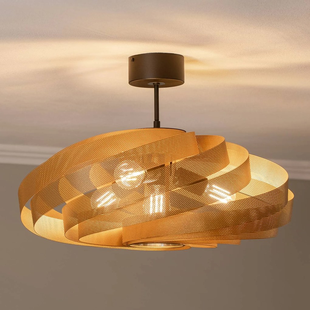 Euluna Plafoniera Vento, color oro, Ø 60 cm