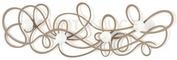 Appendiabiti da muro di design doodle beige