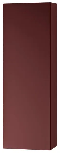 Pensile bagno Brera laccato opaco rosso jaipur, 1 anta apertura da sinistra P 17 x L 30 x H 90 cm