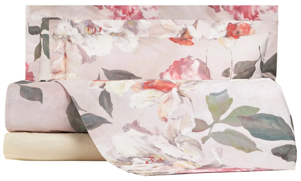 Completo Lenzuola in Percalle Luisiana Vanity flowers
