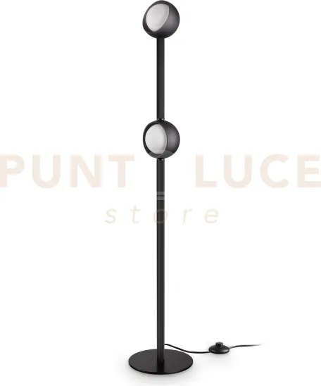 Bloom lampada da terra a led 3000k 11w 1400 lm colore nero h.169,5cm